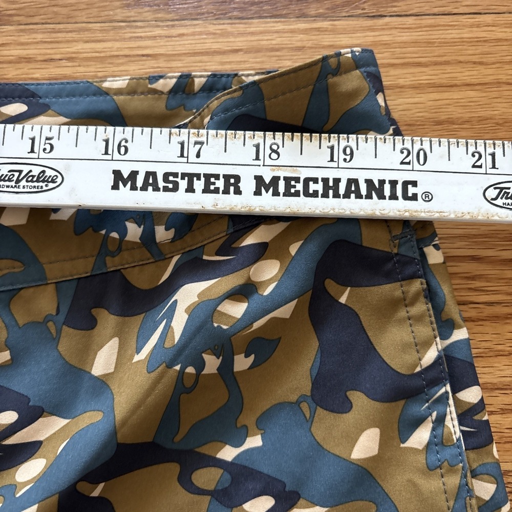 GRUNDENS Board Shorts - Fish Head Butternut Camo UPF 50 Quick Dry - Picture 5 of 7